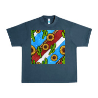 Midnight Navy western 4th of july seamless pattern Urban Heavy Tee - BundleAndBundleShop