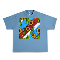 Pebble Blue western 4th of july seamless pattern Urban Heavy Tee - BundleAndBundleShop