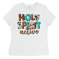 White holy spirit active Ladies Tee - texasbilliewilder