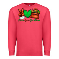 Cardinal peace love Christmas Santa Claus hand Premium Sweatshirt - Jasminsmagicworld
