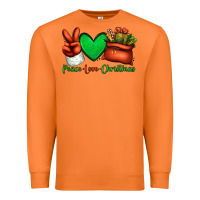 Carrot peace love Christmas Santa Claus hand Premium Sweatshirt - Jasminsmagicworld