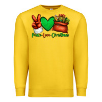 Lemon peace love Christmas Santa Claus hand Premium Sweatshirt - Jasminsmagicworld