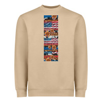 Mushroom usa flag and western patterns  penwraps Heavyweight Sweatshirt - Artiststas