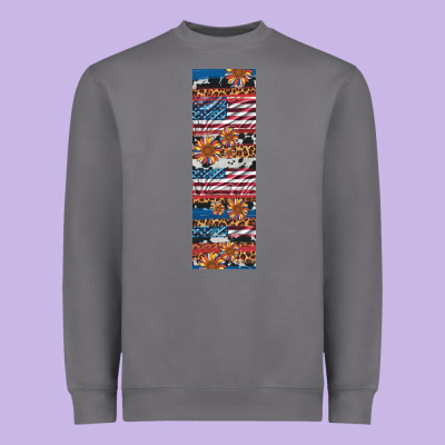 Usa Flag And Western Patterns  Penwraps Heavyweight Sweatshirt Designed By Artiststas