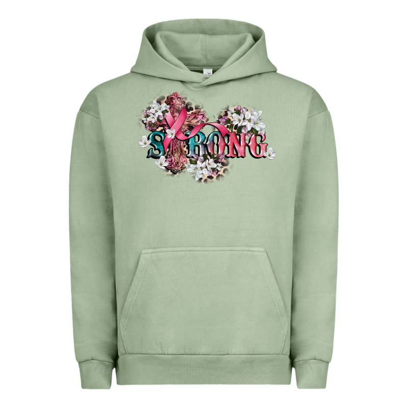 Strong Cancer Awareness 12 Inches 300 Dpi Urban Hoodie by CowGirlArtShop | Teevron