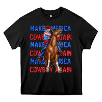 Black make america cowboy again Heavy Core Tee - texasbilliewilder
