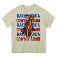 Mossy make america cowboy again Heavy Core Tee - texasbilliewilder