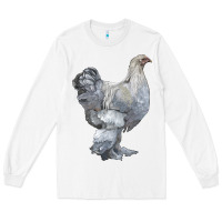 White Brahma Chicken Long Sleeve Tee - LillyAllenDesigns