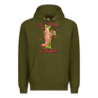 Army Green im too much go find less boujee frog funny Premium Hoodie - JahusDesignShop