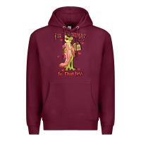 Burgundy im too much go find less boujee frog funny Premium Hoodie - JahusDesignShop