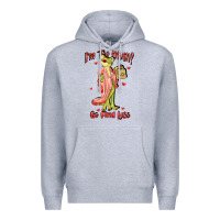 Heather Grey im too much go find less boujee frog funny Premium Hoodie - JahusDesignShop