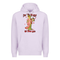 Lilac im too much go find less boujee frog funny Premium Hoodie - JahusDesignShop