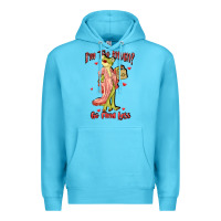 Ocean Blue im too much go find less boujee frog funny Premium Hoodie - JahusDesignShop