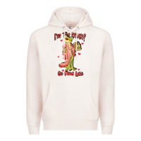 Pale Pink im too much go find less boujee frog funny Premium Hoodie - JahusDesignShop