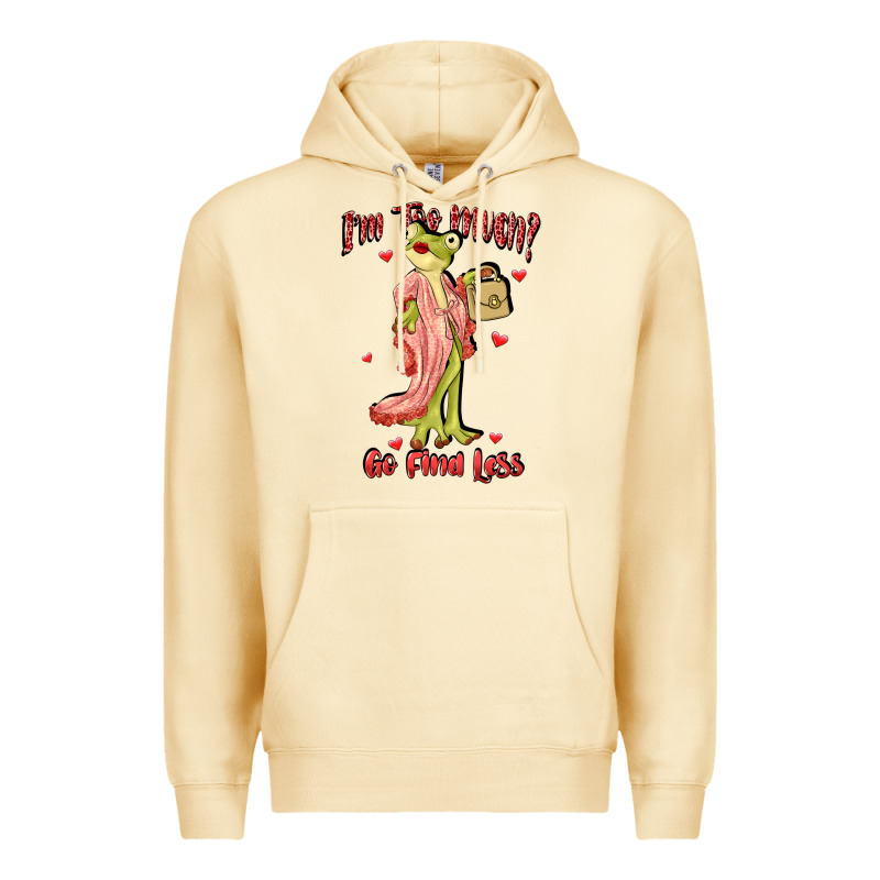 Im Too Much Go Find Less Boujee Frog Funny Premium Hoodie by JahusDesignShop | Teevron