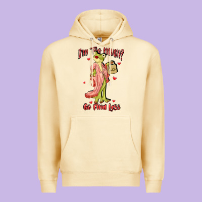 Im Too Much Go Find Less Boujee Frog Funny Premium Hoodie Designed By Jahusdesignshop