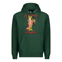 Sports Green im too much go find less boujee frog funny Premium Hoodie - JahusDesignShop
