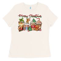 Bone merry christmas gingerbread coffee cups Ladies Tee - Zillion Design Studio
