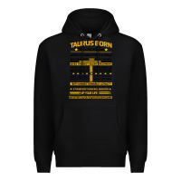 Black TAURUS FACTS Premium Hoodie - Bettercallsaul