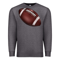 Charcoal Heather football Premium Sweatshirt - BarkalooDesign