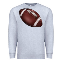 Heather Grey football Premium Sweatshirt - BarkalooDesign