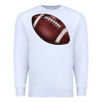 White football Premium Sweatshirt - BarkalooDesign