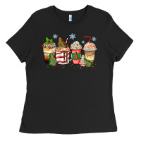 Black christmas tree cake  coffee cups Ladies Tee - Zillion Design Studio