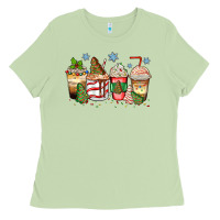 Matcha christmas tree cake  coffee cups Ladies Tee - Zillion Design Studio