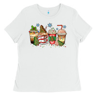 White christmas tree cake  coffee cups Ladies Tee - Zillion Design Studio