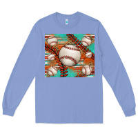 Colony Blue baseball turquoise serape glitter tumbler Long Sleeve Tee - Jasminsmagicworld