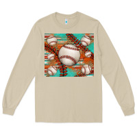 Mushroom baseball turquoise serape glitter tumbler Long Sleeve Tee - Jasminsmagicworld