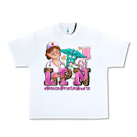 White lpn licensed practical nurse Urban Heavy Tee - AdoDesignShop
