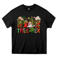 Black tree rex coffee cups Heavy Core Tee - Zillion Design Studio