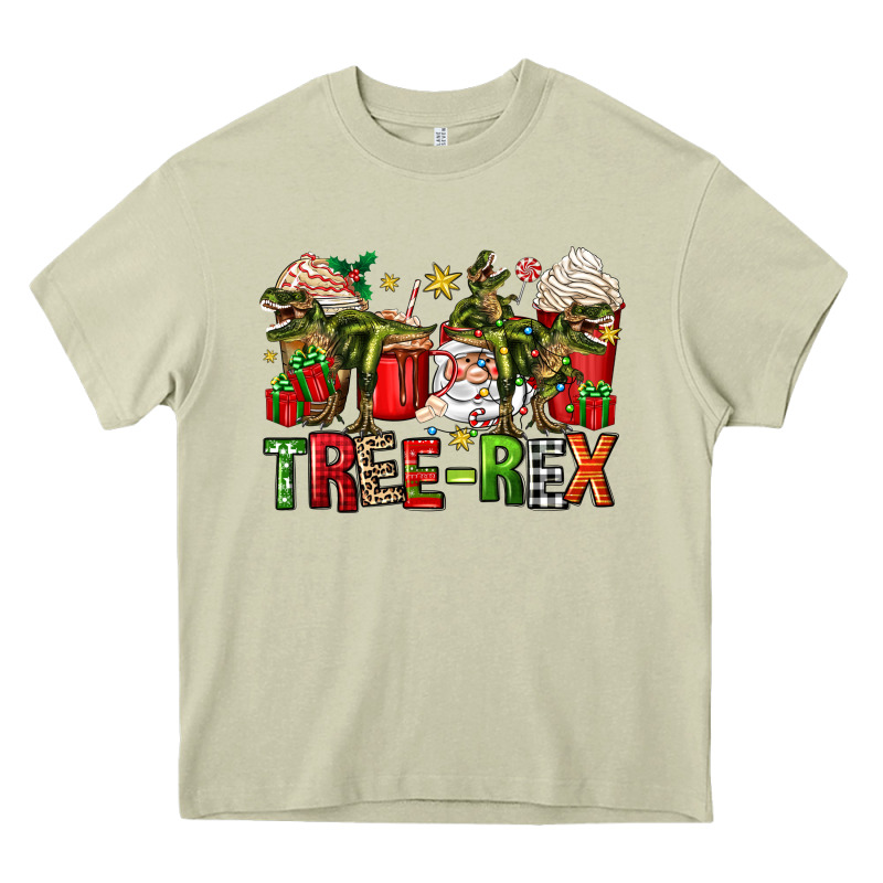 Tree Rex Coffee Cups Heavy Core Tee by Zillion Design Studio | Teevron