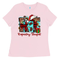 Bubblegum Pink christmas rt respiratory therapist Ladies Tee - JahusDesignShop