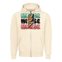 Sandshell nurse leopard lightning bolt Zipper Hoodie - MaliasSmallBusiness