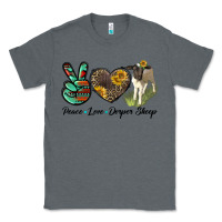 Charcoal Heather Peace Love Dorper Sheep Classic Tee - LillyAllenDesigns