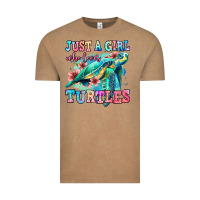 Vintage Coffee just a girl who loves turtles Vintage Tee - Jasminsmagicworld
