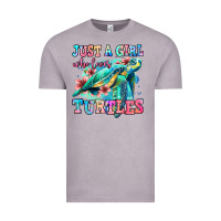 Vintage Zinc just a girl who loves turtles Vintage Tee - Jasminsmagicworld
