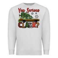 Dove Grey you serious clark christmas vacation car Premium Sweatshirt - Jasminsmagicworld