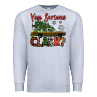 Heather Grey you serious clark christmas vacation car Premium Sweatshirt - Jasminsmagicworld
