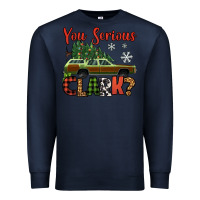 Navy you serious clark christmas vacation car Premium Sweatshirt - Jasminsmagicworld
