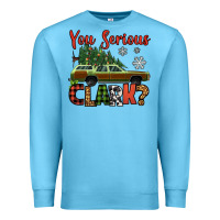 Ocean Blue you serious clark christmas vacation car Premium Sweatshirt - Jasminsmagicworld