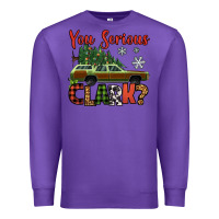 Purple you serious clark christmas vacation car Premium Sweatshirt - Jasminsmagicworld