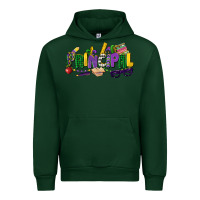 Forest Green principal mardi gras cowgirl Urban Hoodie - CowGirlArtShop
