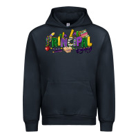 Navy principal mardi gras cowgirl Urban Hoodie - CowGirlArtShop