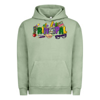 Pigment Oil Green principal mardi gras cowgirl Urban Hoodie - CowGirlArtShop