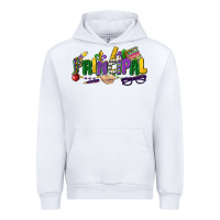 White principal mardi gras cowgirl Urban Hoodie - CowGirlArtShop