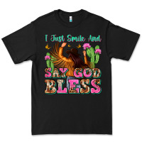 Black i just smile and say god bless Premium Tee - Zillion Design Studio