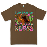Cacao i just smile and say god bless Premium Tee - Zillion Design Studio